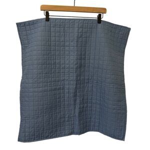 Urban Habitat Quilted Cotton Euro Sham Lovely Blue  set of 2 Size 26” x 26”